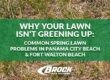 Why Your Lawn Isn’t Greening Up: Common Spring Lawn Problems in Panama City Beach & Fort Walton Beach Brock Lawn & Pest Control